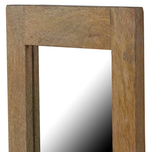 Rectangular Wooden Frame with Mirror