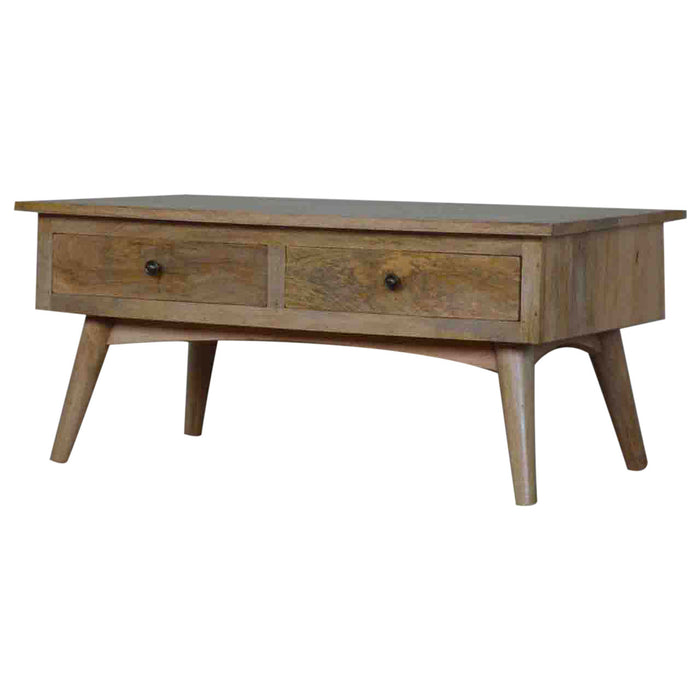 Nordic Style 2 Drawer Coffee Table