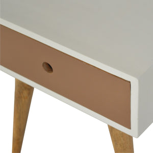 Mocha & White Painted Bedside