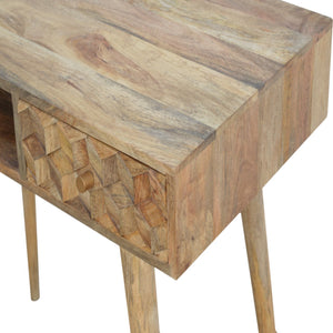 Cube Carved Writing Desk - SPECIAL OFFER PRICING LIMITED STOCK